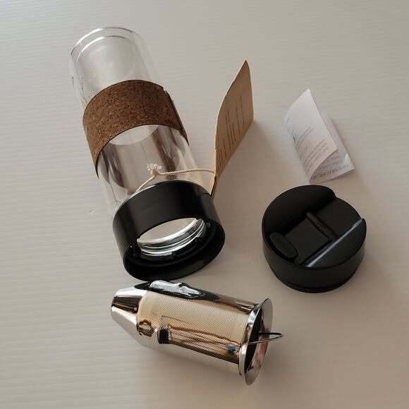Full Circle Brumi Pour Over Brew Bottle Tumbler Travel Coffee Tea Infuser New - Picture 10 of 10